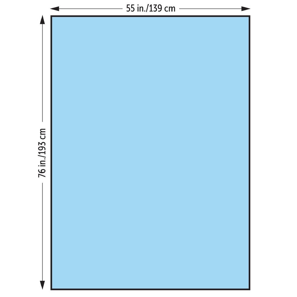 Halyard Health 3/4 Drape, 76" x 55", Non-Sterile, 300/cs