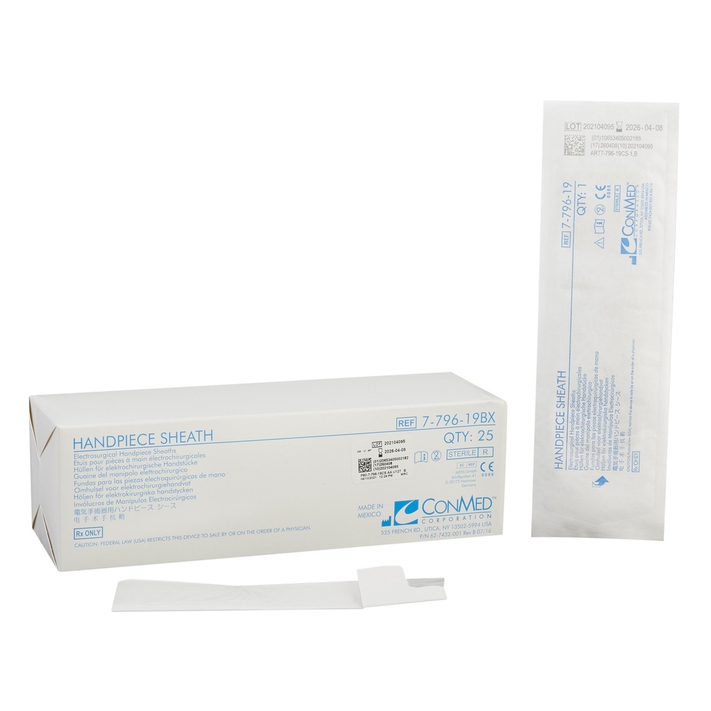 Conmed Corporation Handpiece Sheaths, 36", Sterile, 25/bx, 4 bx/cs