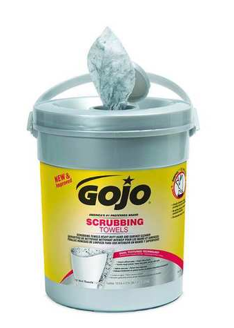 GOJO Industries, Inc. Scrubbing Towels, Lemon Scent, 72/can