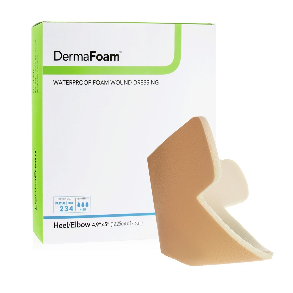 DermaRite Industries, LLC Wound Dressing, Sterile, Heel/Elbow, 5/bx