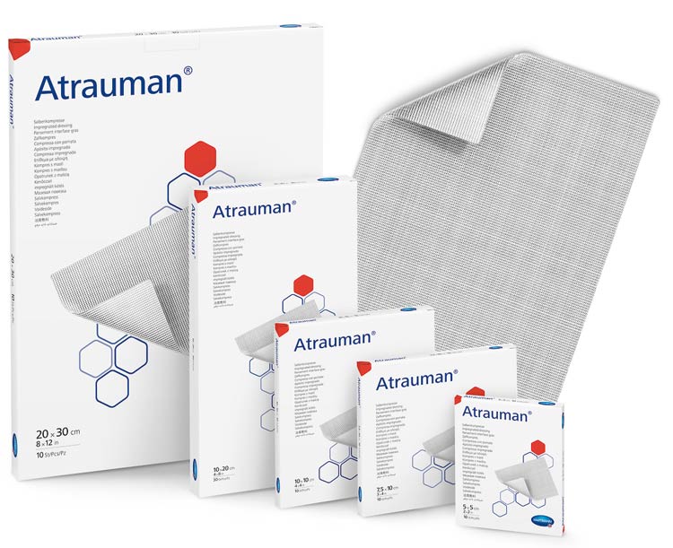 Hartmann USA, Inc. Wound Dressing, Impregnated, 3" x 4", 10/bx