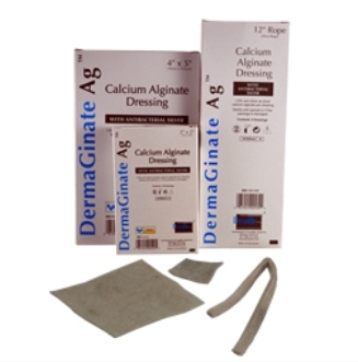 DermaRite Industries, LLC Wound Dressing with Silver, 2" x 2", 10/bx