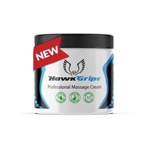 HawkGrips Professional Massage Cream, Unscented, 8 oz. Jar