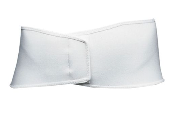 Core Products Elastic Sacral Support w/Pad 6", White, Medium 33" - 37"