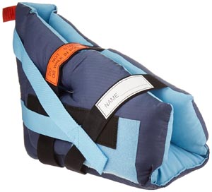 Hygenic/Performance Health Heel Boot, Navy/ Light Blue
