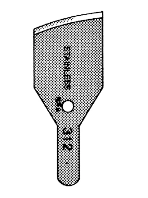 Sklar Instruments Blade, CVD Edge, Nonsterile, #312, 12/bx
