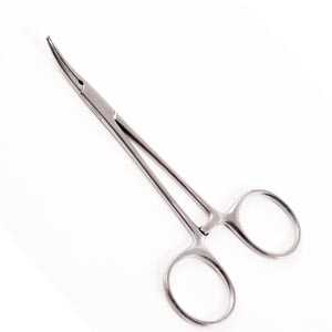 Sklar Instruments Halsted Mosquito Forceps, 5", Curved