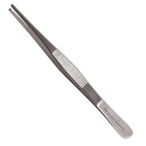 Sklar Instruments Tissue Forcep, 1X2 Teeth, 5.5"