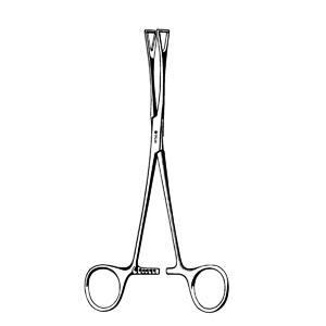 Sklar Instruments Duval Lung Forceps, 1" Jaw 8"