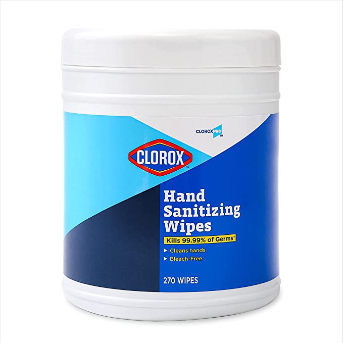 Brand Buzz Clorox Pro Sanitizing Hand Wipes, 270 ct Canister, 6/cs