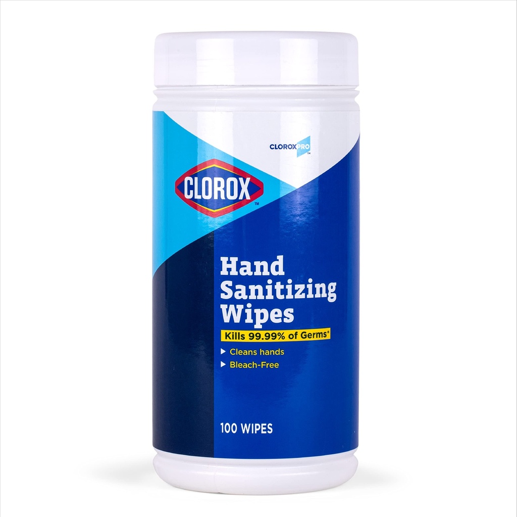 Brand Buzz Clorox Pro Sanitizing Hand Wipes, 100 ct Canister, 12/cs