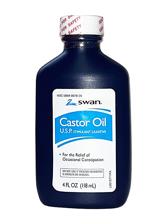 Cumberland Swan/Vi-Jon, Inc. Castor Oil, 4 oz, 12 bx/cs 