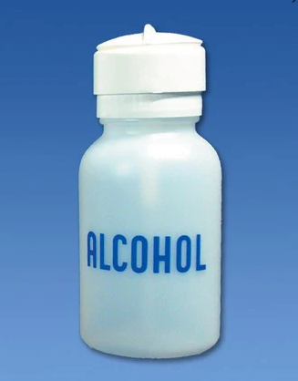 Palmero Pump Dispenser, Clear with Alcohol Print, 8oz Capacity