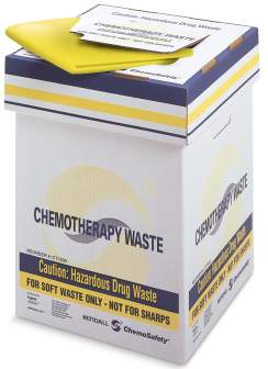 Cardinal Health Chemo Soft Waste Container, Corrugated, 20 Gal, 6/cs
