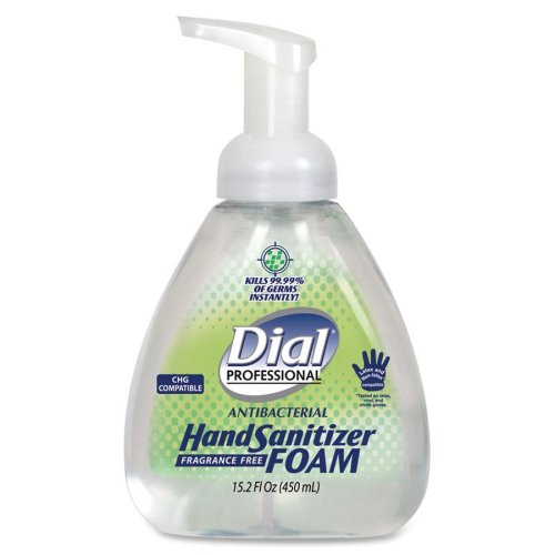 Dial Corporation Hand Sanitizer, Foaming, 15.2 oz, 4/cs 