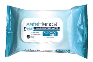 SafeHands Soft Flat Pack Wipes, 72-Count, 20/cs 