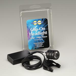 Palmero Clip-On Headlight, Includes One Set AAA Batteries