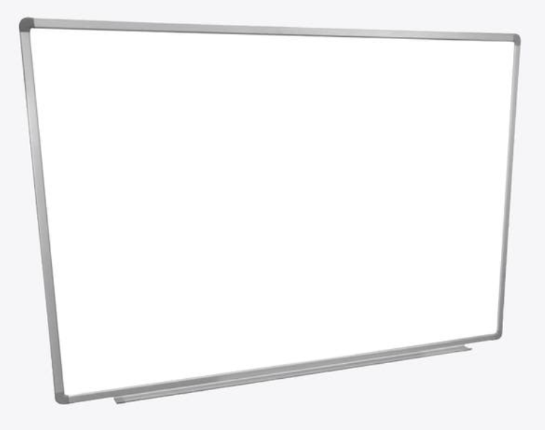 Luxor Dry Erase Magnetic Wall Mount White Board, 60x40, Aluminum Frame
