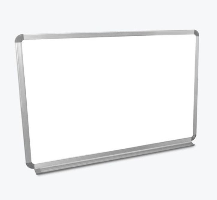 Luxor Magnetic Whiteboard, Wall Mounted, 36"W x 24"H