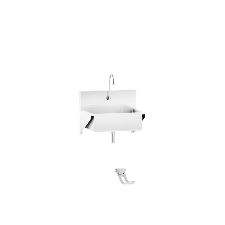 Blickman Industries Windsor Scrub Sink, (1) Place, Foot Action Control