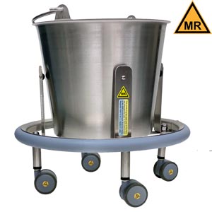 Blickman Industries Lenox Kickbucket, 13 Qt Pail, MRI Safe