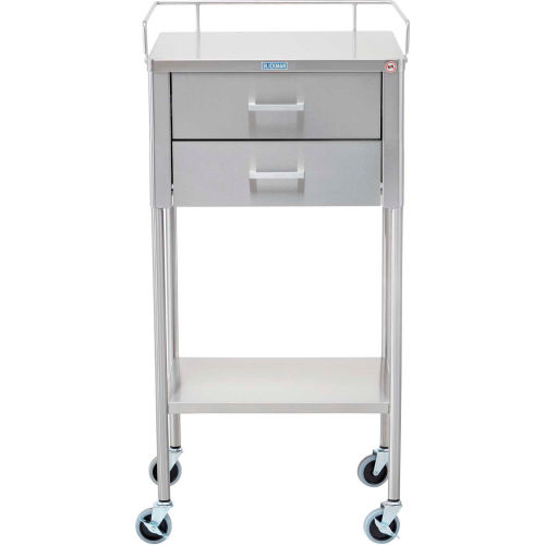 Blickman Industries George Table, 20"W x 34"H x 16"D, (2) Drawers