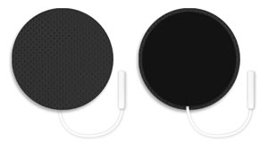 Axelgaard 2" (5cm) Round, Black Top, 8/pk, 10 pk/bg, 1 bg/cs