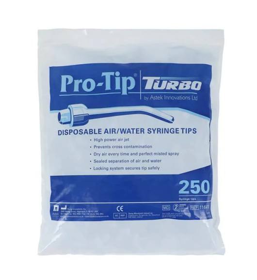 Young Dental Manufacturing Turbo Air/ Water Syringe Tips, 250/bg