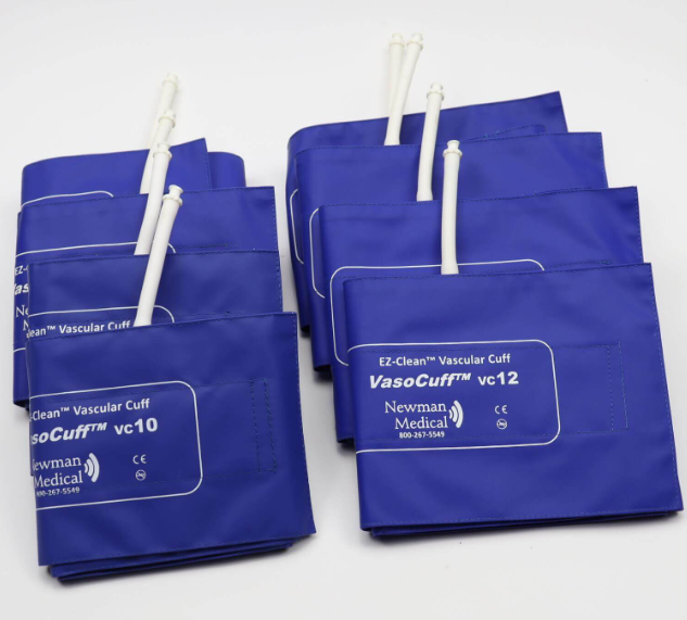 Newman Medical Vascular Cuff Set, EZ Clean, 4x10cm, 4x12cm, 8/pk