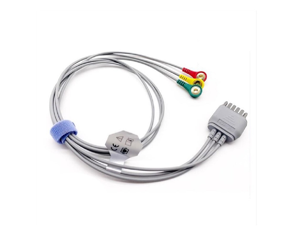 Edan Diagnostics 3-lead Limb Wires, Clip, Adult, AHA [*CE+FDA+CA*]