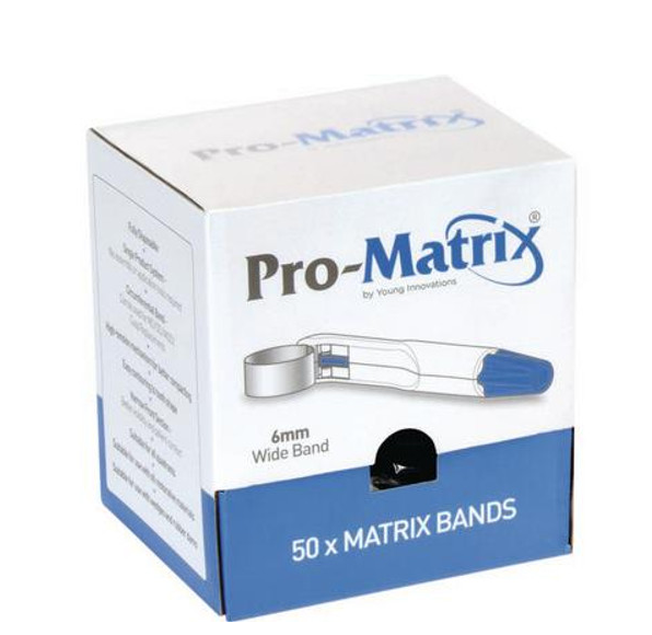 Young Dental Manufacturing Matrix Band, Disposable, Wide, 6mm