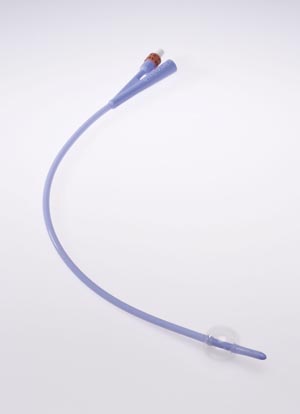 Ansell Silicone Foley Catheter, 5cc, Balloon, 2-Way, 18FR, 10/ctn