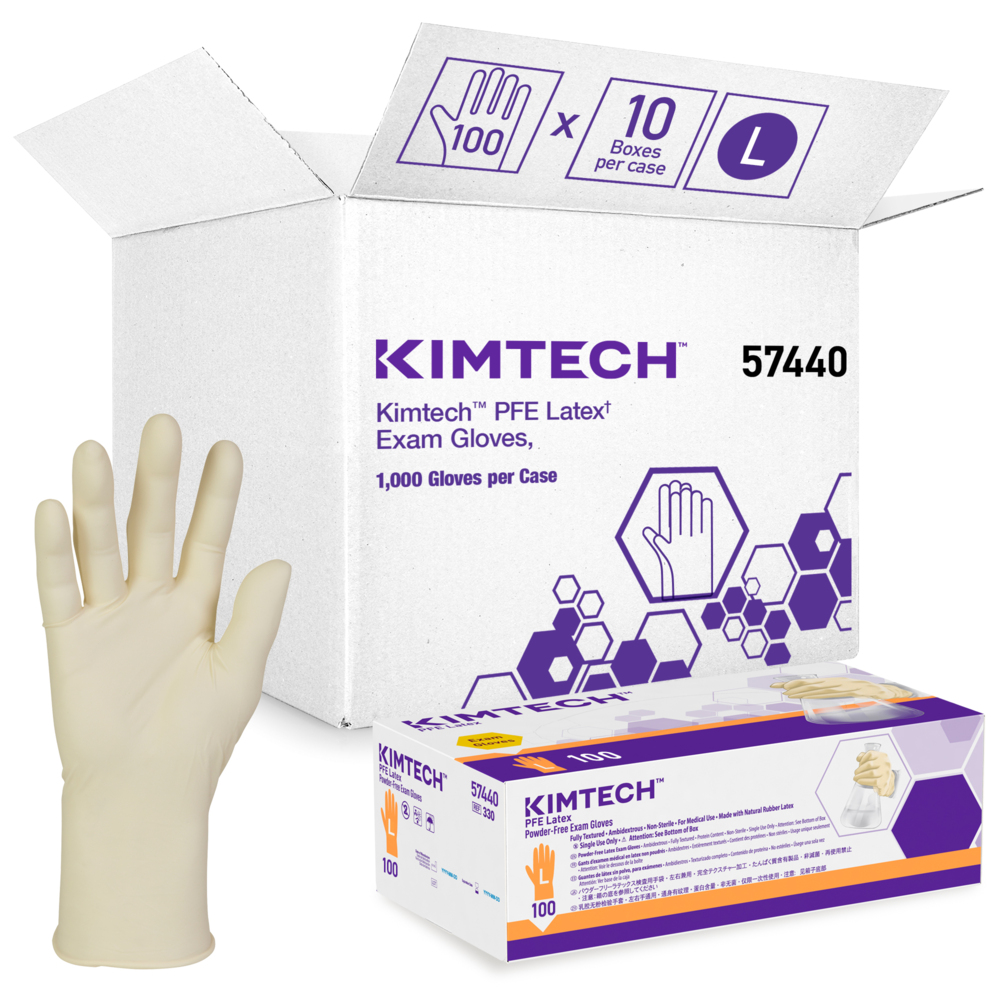 Kimberly-Clark Professional Exam Gloves, Large, Powder-Free, Latex