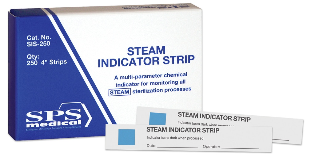 Crosstex International Steam Indicator Strip, Laminated, 8in, Type 4