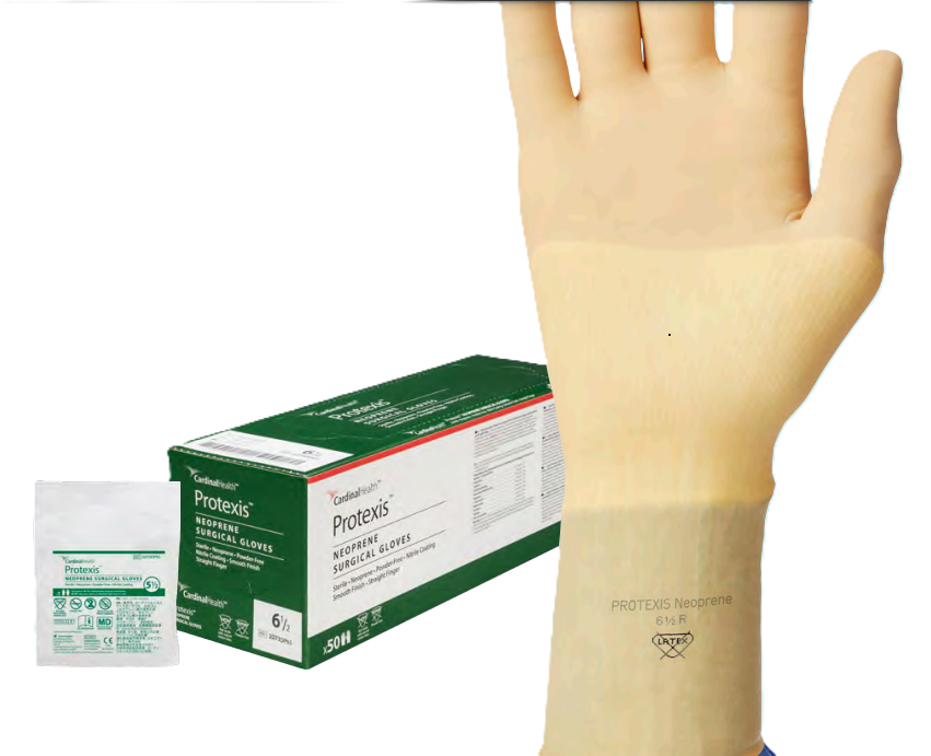 Cardinal Health Glove, Neoprene Surgical, Size 8.5, Sterile, 50 pr/bx