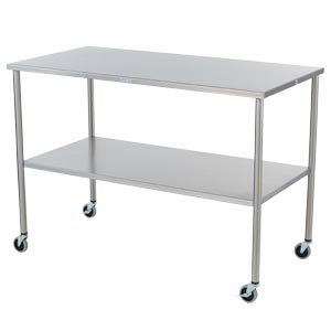 Blickman Industries Howard Instrument Table 36"W x 34"H x 24"D w/Shelf