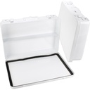 First Aid Only Weatherproof Horizontal Metal Case with 1 Shelf & Gasket, 36/Unit