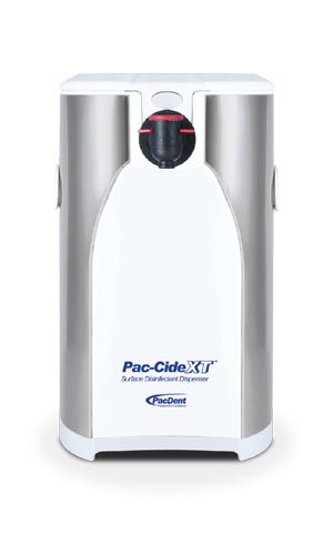 PacDent Endo Pac-Cide XT Stainless Steel Dispenser, 101.44 fl. oz. (3L)