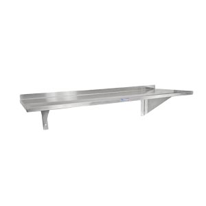 Blickman Industries Wall Shelf Assembly 36" x 12", (2) Mounting Brackets