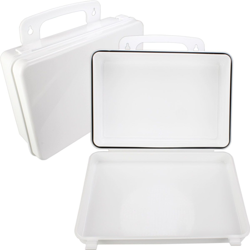 First Aid Only Weatherproof Polypropylene Plastic Case with Gasket & Handle Hanger, 10/Unit