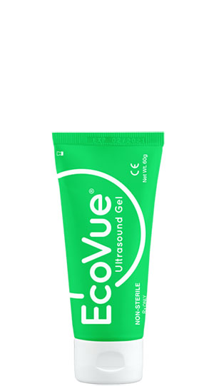 HR Pharmaceuticals EcoVue® Ultrasound Gel, 60g Flip-Top Tube, Non-Sterile