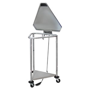 Blickman Industries Hamper Triangular Space Saver Foot Operated Pneumatic Top