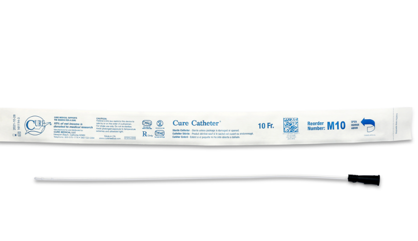 Convatec Cure Catheter Uncoated, Male 16" Straight Tip, 10FR