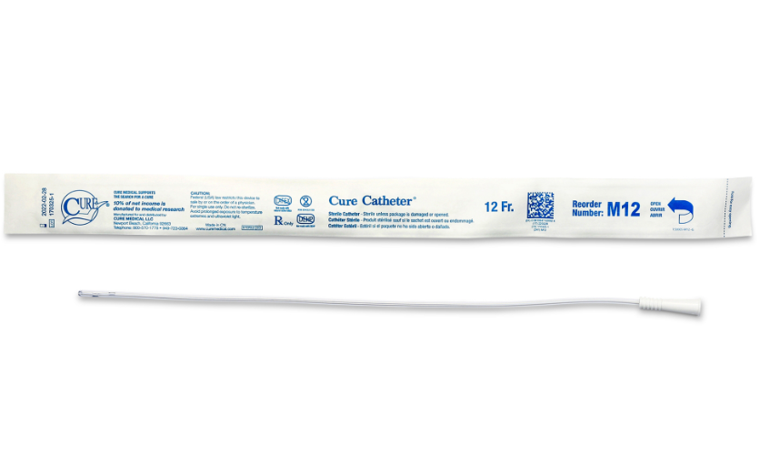 Convatec Cure Catheter Uncoated, 16" Male Straight Tip, 12FR