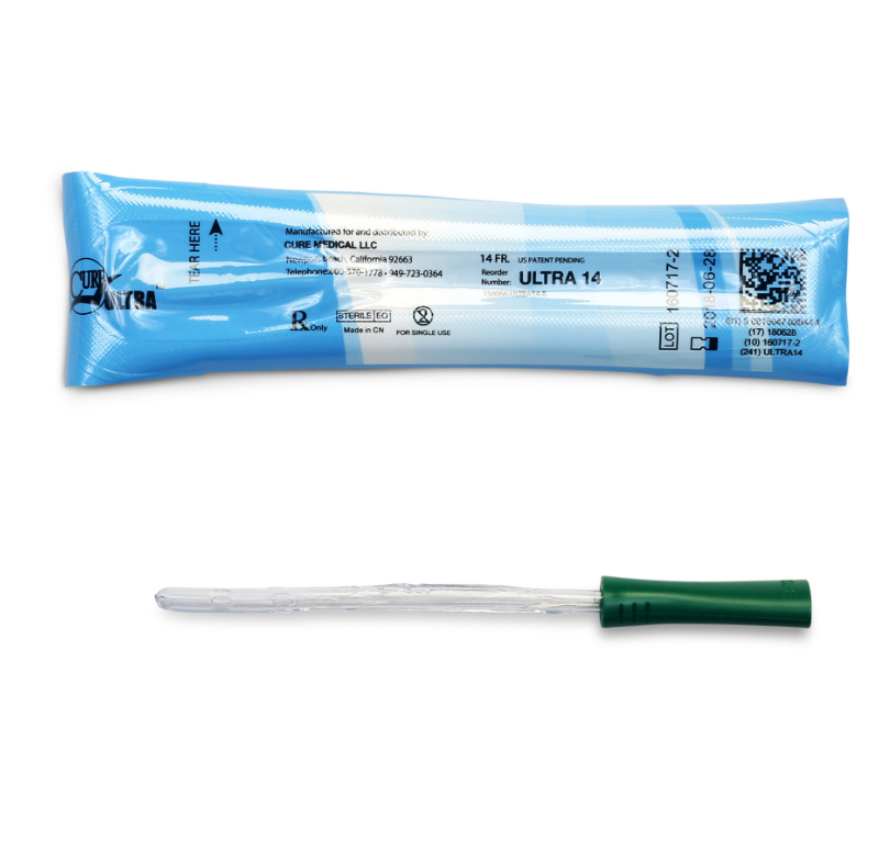 Convatec Cure Ultra Catheter, Female, Straight Tip, 14FR