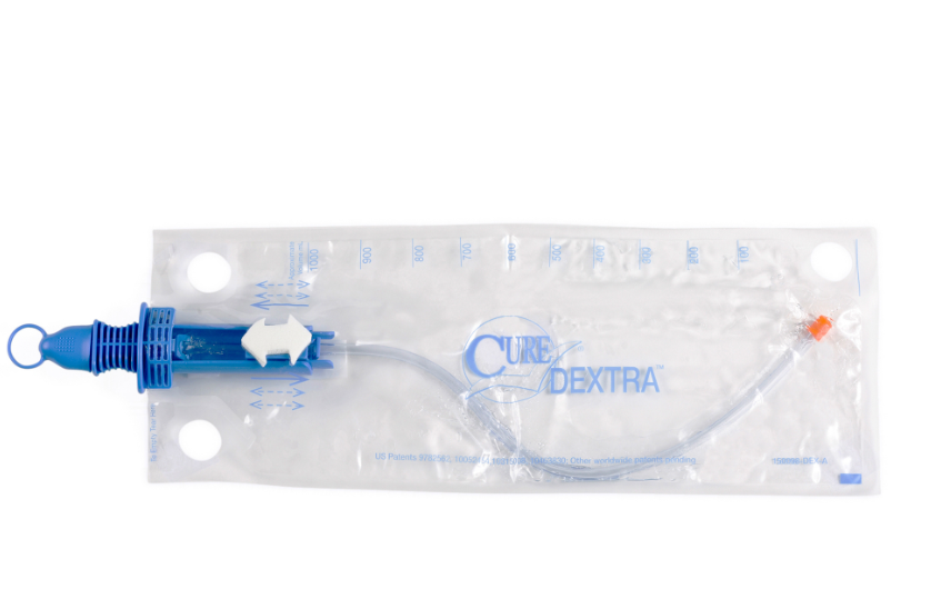 Convatec Cure Dextra Catheter, Closed System, 16FR Straight Tip, Unisex, 90/cs