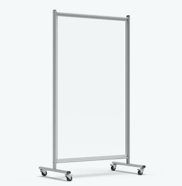 Luxor Dry Erase Magnetic Mobile Room Divider White Board, 40x72, Double Sided