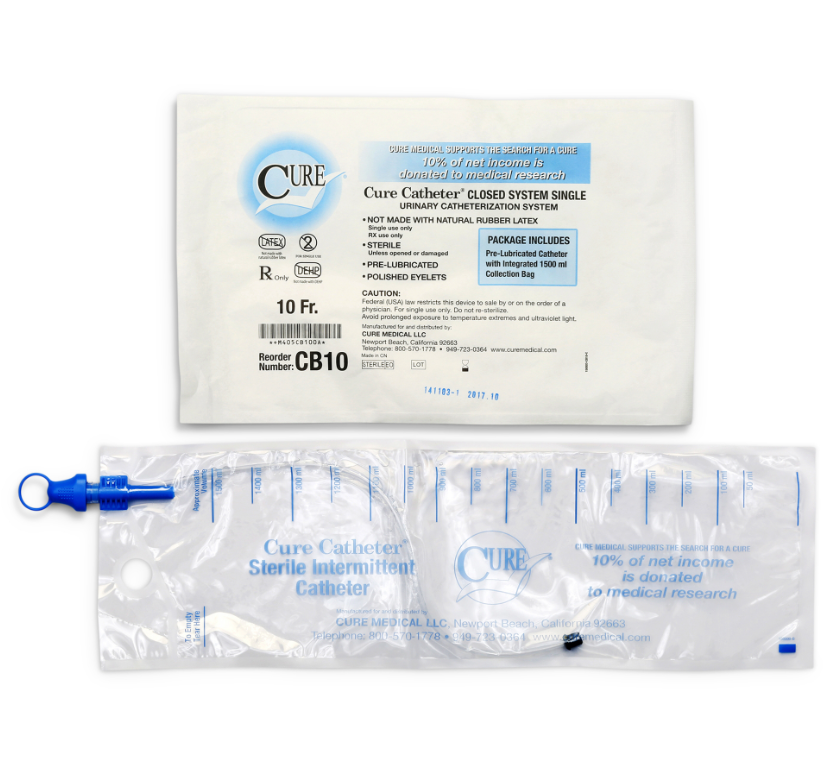 Convatec Catheter, Closed System, 10FR, Straight Tip, Unisex