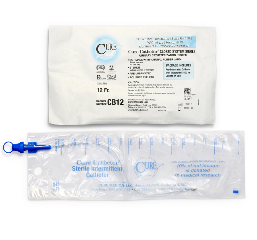 Convatec Cure Catheter, Closed System, 12FR, Straight Tip, Unisex