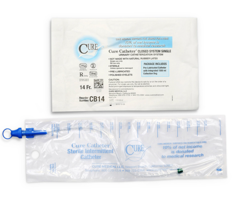Convatec Cure Catheter Closed System, 14FR, Straight Tip, Unisex